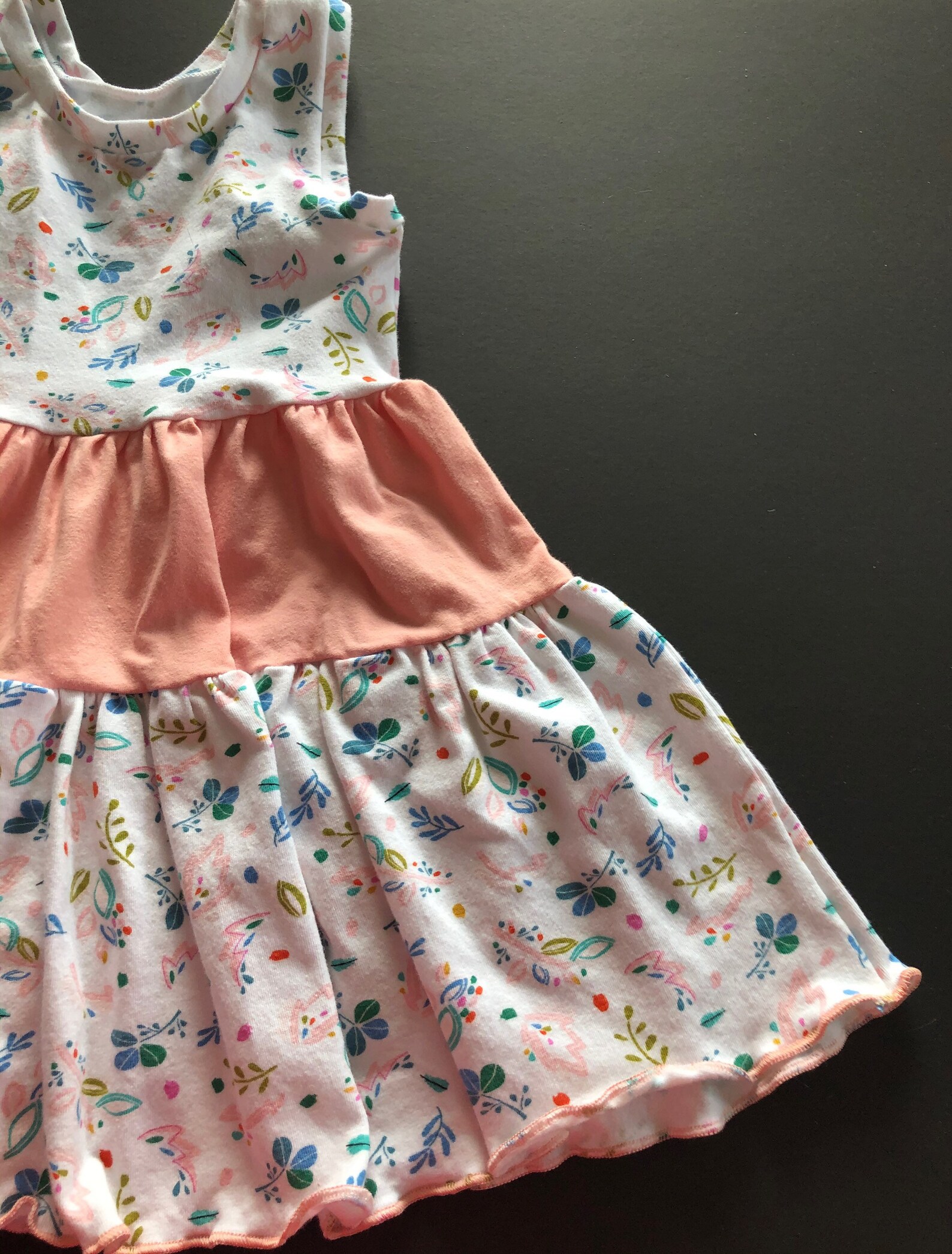 Little baby girl dress 12 months pink floral handmade Etsy
