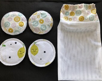 Breastfeeding pad/lemon/breastfeeding cushion/pads/wash bag/baby/washable/birth/handmade