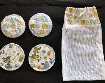 Breastfeeding pad/crocodile/breastfeeding cushion/pads/wash bag/baby/washable/birth/handmade