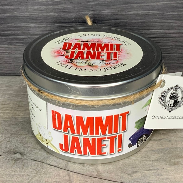 Rocky Horror Picture Show 'DAMMIT JANET!' Soy Wax Candle