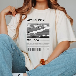 モンテカルロ サーキット デ モナコ シャツ フォーミュラ シャツ F1 ギフト モナコ グランプリ シャツ ユニセックス ヘビー ブレンド クルーネック シャツ