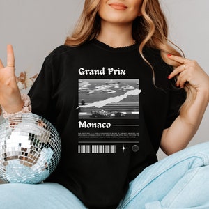Formula 1 Monaco Grand Prix T-shirt, Racing Fan Shirt, Retro Motorsport Tee, Gift for Him or Her Racing Inspired