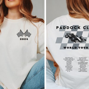 Paddock Club Shirt F1 2024 Schedule Tshirt Formula One Tee F1 Gift Racing Inspired Shirt Grand Prix Tee F1 Merch Racing Inspired