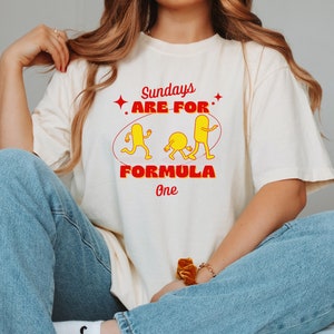 Formula 1 Tshirt Sundays Are for Racing, F1 Shirt, Aesthetic Tee, Motorsport Lover, Womens Formula One Racing Enthusiast Racing Inspired