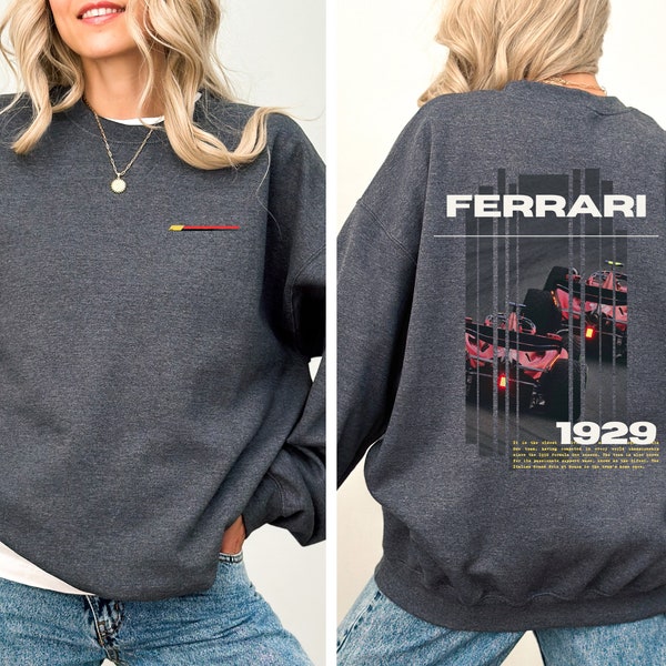 Vintage Formula 1 Sweatshirt Gift Classic Racing Hoodie Retro Car Lover Gift Motorsport Crewneck Racing Hoodie Aesthetic Racing