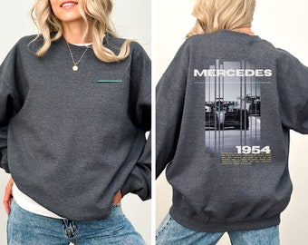 Vintage Mercedes Formula 1 Sweatshirt, Formula 1 Jacket, Classic Racing Hoodie, Formula 1 Sweatshirt, Motorsport Crewneck