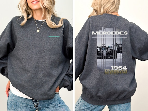 Vintage Mercedes Formula 1 Sweatshirt, Formula 1 Jacket, Classic Racing Hoodie, Formula 1 Sweatshirt, Motorsport Crewneck