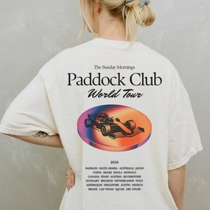 Formula One Paddock Club World Tour 2024 Shirt, F1 Shirt, Racing Fan Tee, Vintage Inspired Tee, F1 Oversized T-Shirt, Motorsport Gift