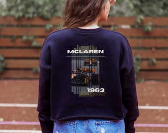 McLaren Sudadera Fórmula Uno Cropped Crewneck McLaren Regalo Lando F1 Regalo Racing Inspirado Sudadera con capucha Grand Prix Ropa Estética Racing Camisa