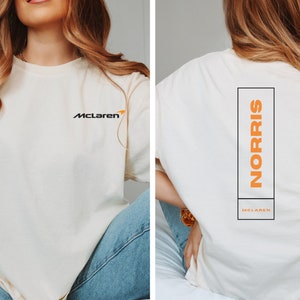 Comfort Color Lando Norris Tshirt McLaren Formula One Tee Lando Norris Gift F1 Gift Racing Inspired Shirt Aesthetic Racing Clothing