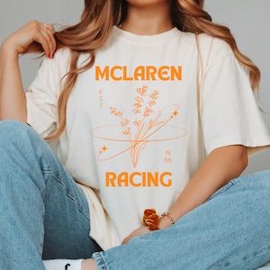 McLaren Formula One Shirt, F1 Racing Tee, Motorsport Fan Gift, Mens Graphic T-shirt, Womens Formula 1 Apparel Inspired