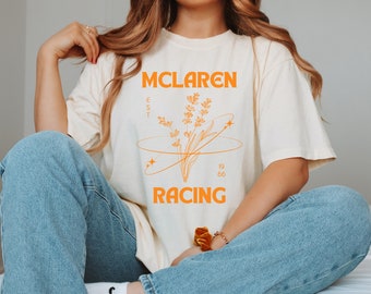 McLaren Formula One Shirt, F1 Racing Tee, Motorsport Fan Gift, Mens Graphic T-shirt, Womens Formula 1 Apparel Inspired
