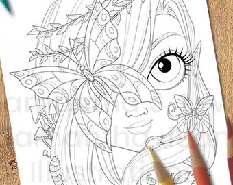 Elf Coloring Page | Etsy