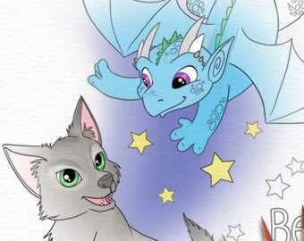 Color Pack Elemental Dragons Kids / Adult Coloring Pages ...