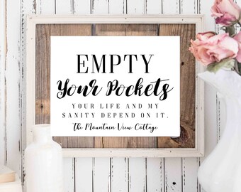 Empty Your Pockets - Etsy