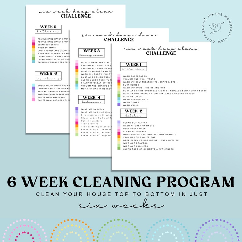 Complete Printable Housekeeping Set Home Management - Etsy