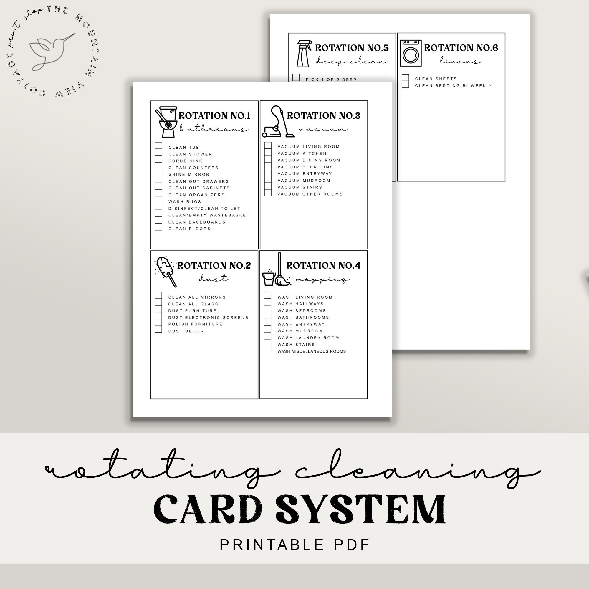 Complete Printable Housekeeping Set Home Management - Etsy
