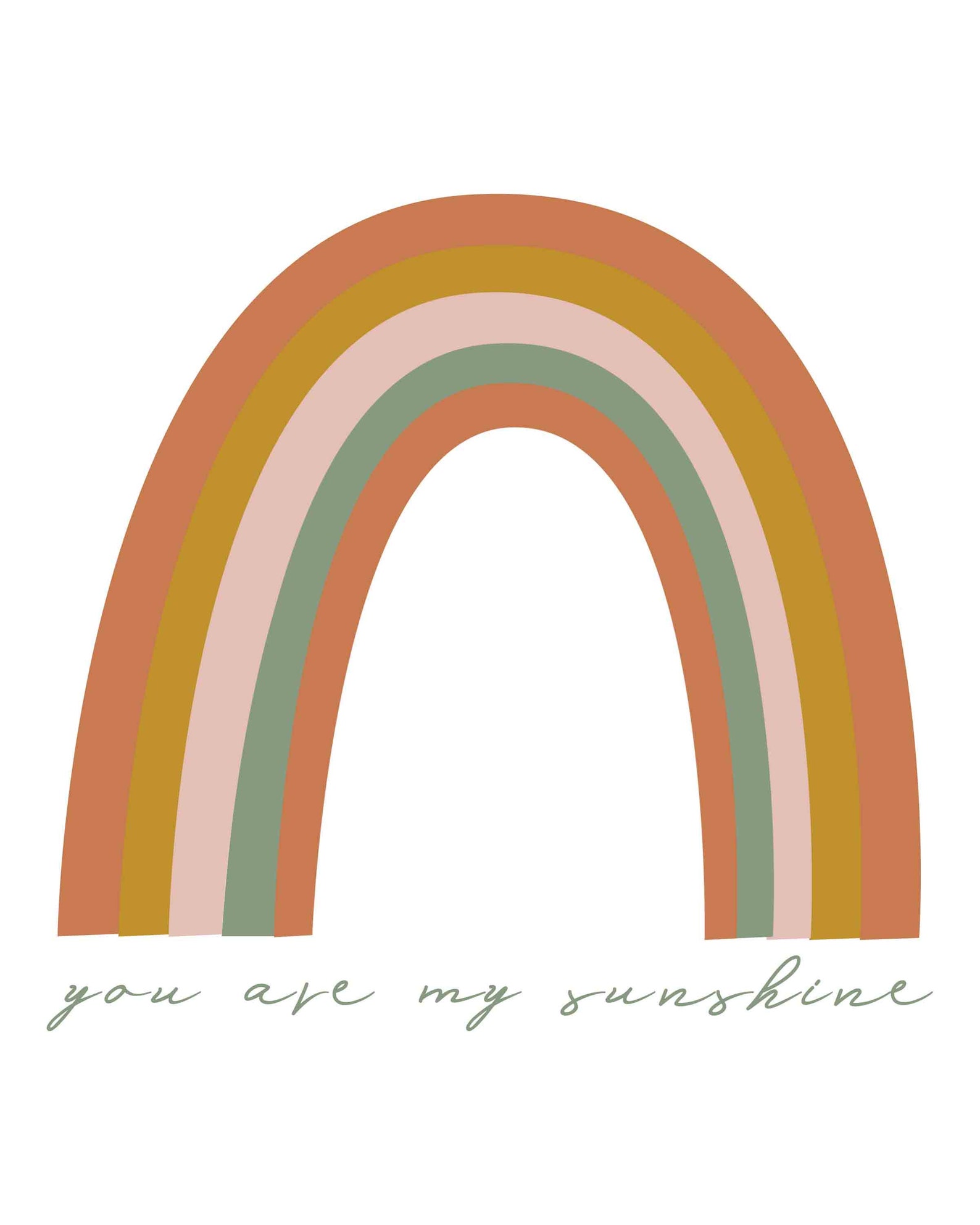 RAINBOW Nursery Wall Art Rainbow Art Set of 6 Art Etsy