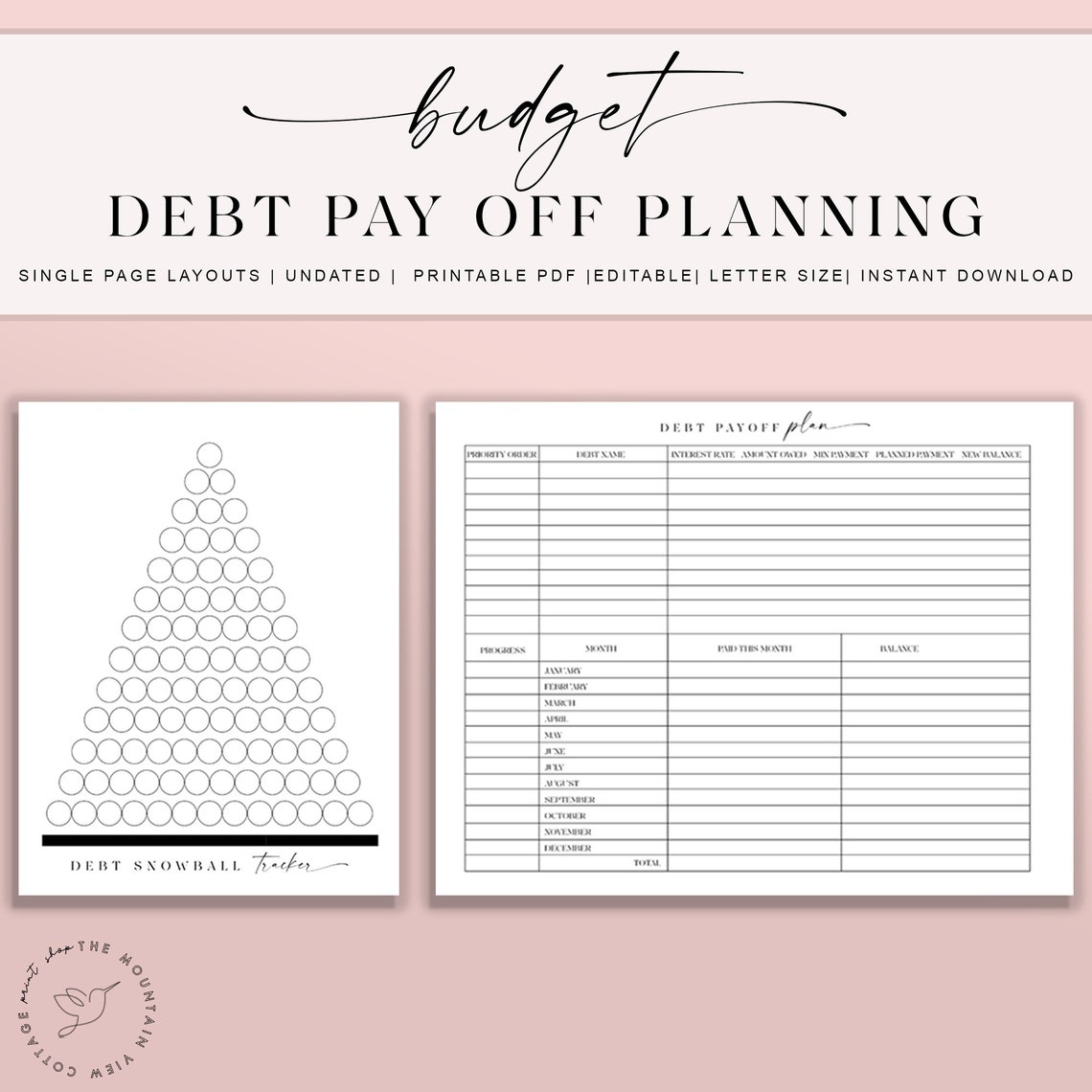 Printable Budget Planner Bundle - Budget Planner Kit - Weekly Budget ...