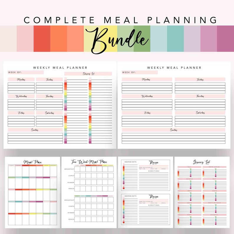 Complete Printable Housekeeping Set Home Management - Etsy