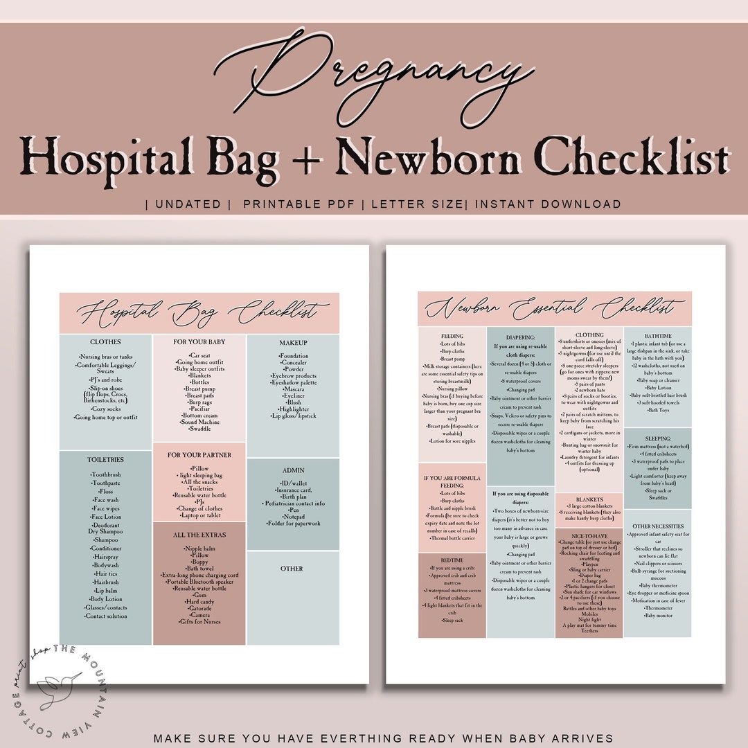 Download your FREE C-section hospital bag checklist – My Expert Midwife