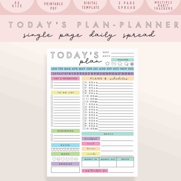 Printable Calendars 2020 - Etsy