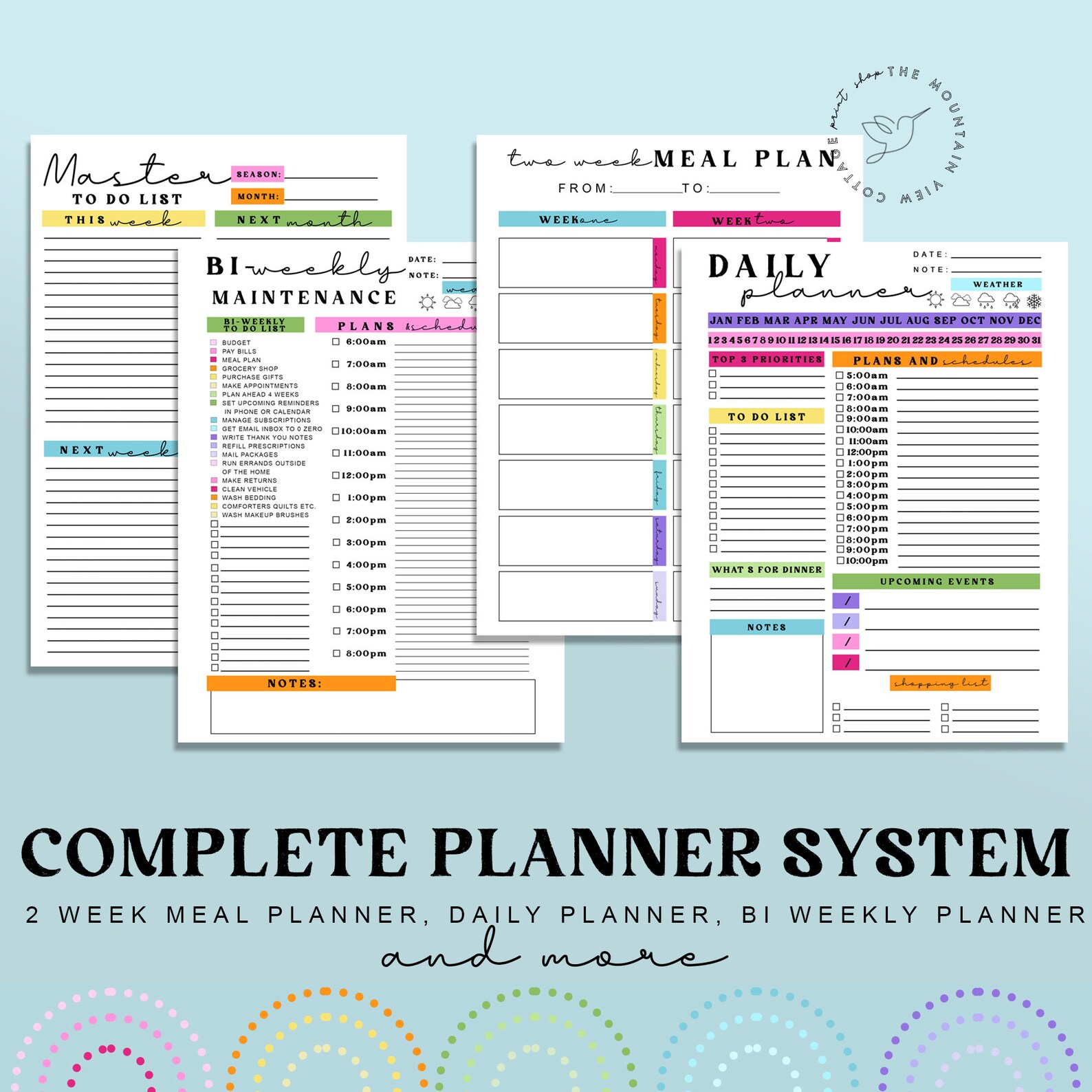 Complete Printable Housekeeping Set Home Management - Etsy