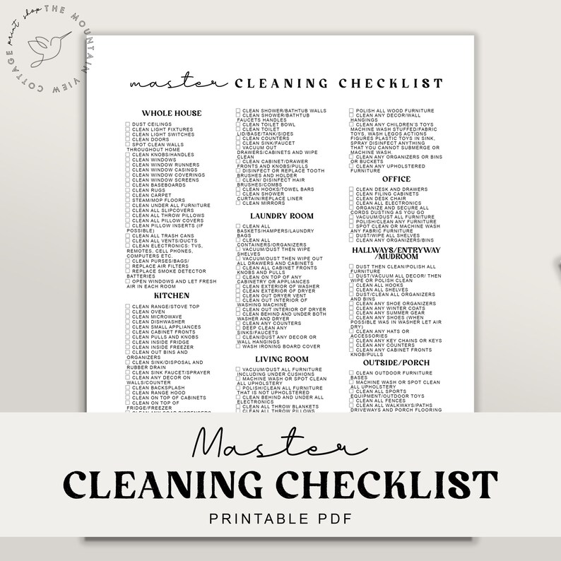 Complete Printable Housekeeping Set Home Management - Etsy