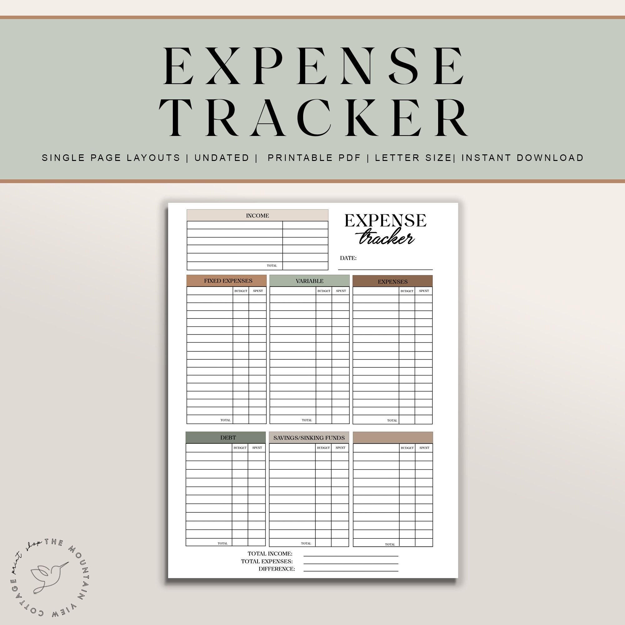 Printable Budget Planner Budget Planner Kit Weekly Budget - Etsy Ireland