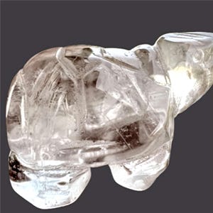 Crystal Quartz Turtle Good Luck Tortoise Totem Fetish 7099