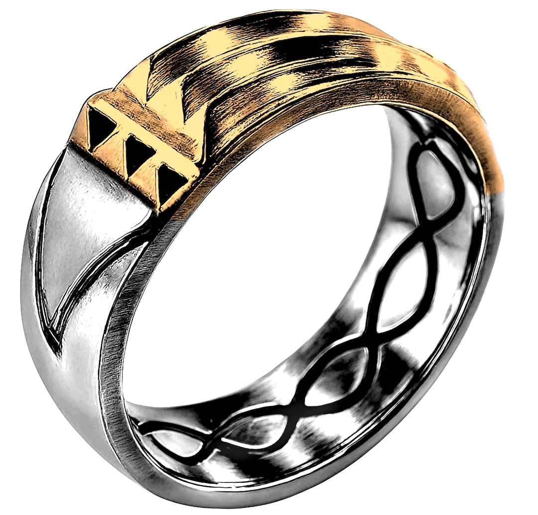 Joyería Anillo Atlante Dedo Anular Izquierdo Anillo Atlántida De
