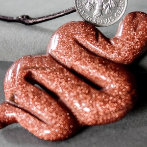 Sandstone Sidewinder Snake Totem Spirit Animal Serpent Fetish Figurine 8704