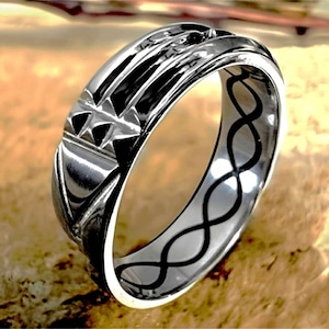 Atlantis Ring • Unisex 925 Sterling Silver Talisman Band • Handcrafted