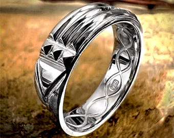 Atlantis Ring • Unisex 925 Sterling Silver Talisman Band • Handcrafted