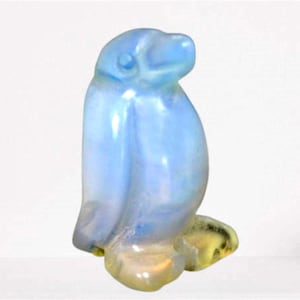Blue Opalite Penguin Totem Stone Figurine 9782