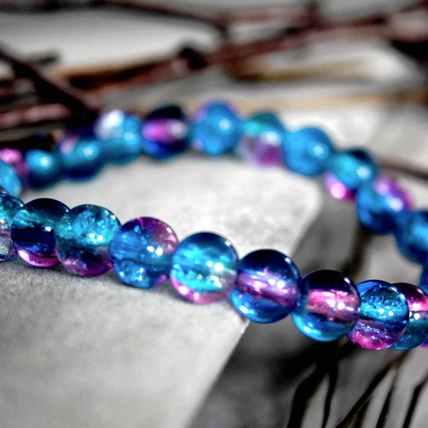 Glass Stone Bracelet Etsy