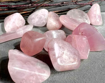 Rose Quartz - Love 4 Oz Bag Freeform Palm Stones Natural Rock 6817