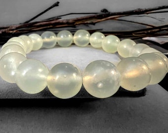 Jade Gemstone 10mm Bead Stretch Bracelet 6861