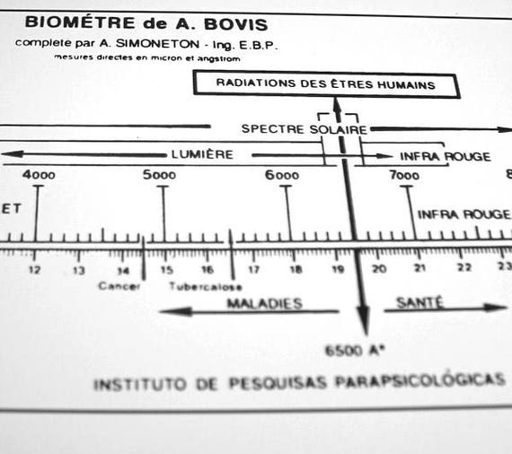 Bovis Scale Dowsing Chart