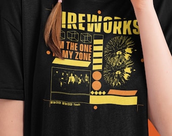 Ateez Fireworks Shirt, Atiny, Short-Sleeve Unisex T-Shirt, Kpop Shirt, Kpop top, Kpop Concert Shirt, Fix On
