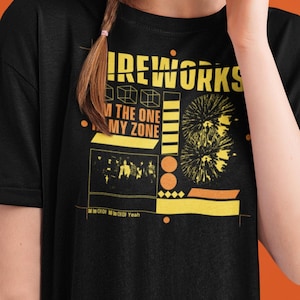 Ateez Fireworks Shirt, Atiny, Short-Sleeve Unisex T-Shirt, Kpop Shirt, Kpop top, Kpop Concert Shirt, Fix On