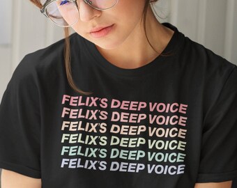Stray Kids Felix Deep Voice T-Shirt, Kpop Merch