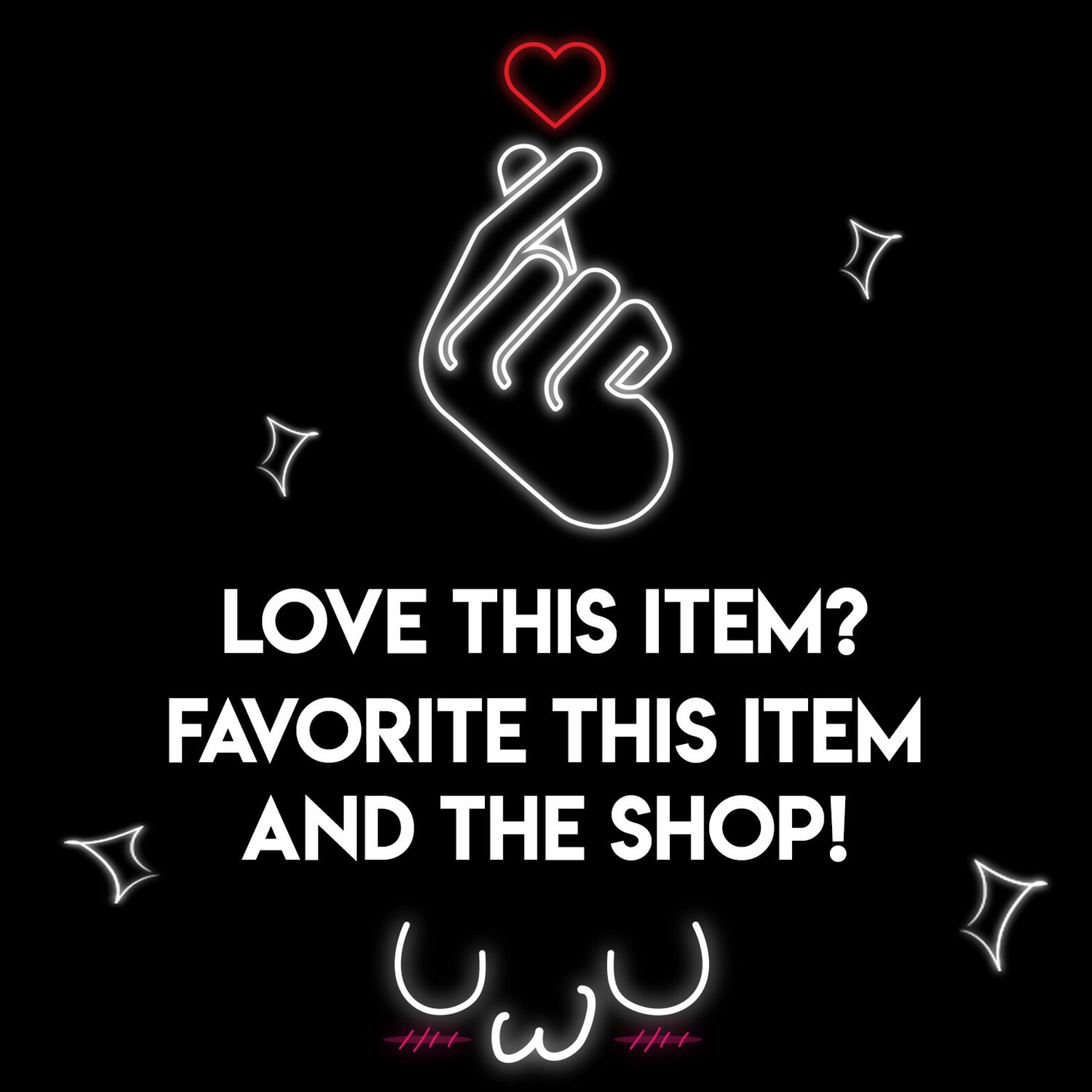 Finger Heart Tote bag Korean Love Sign Kpop Bag Kpop | Etsy