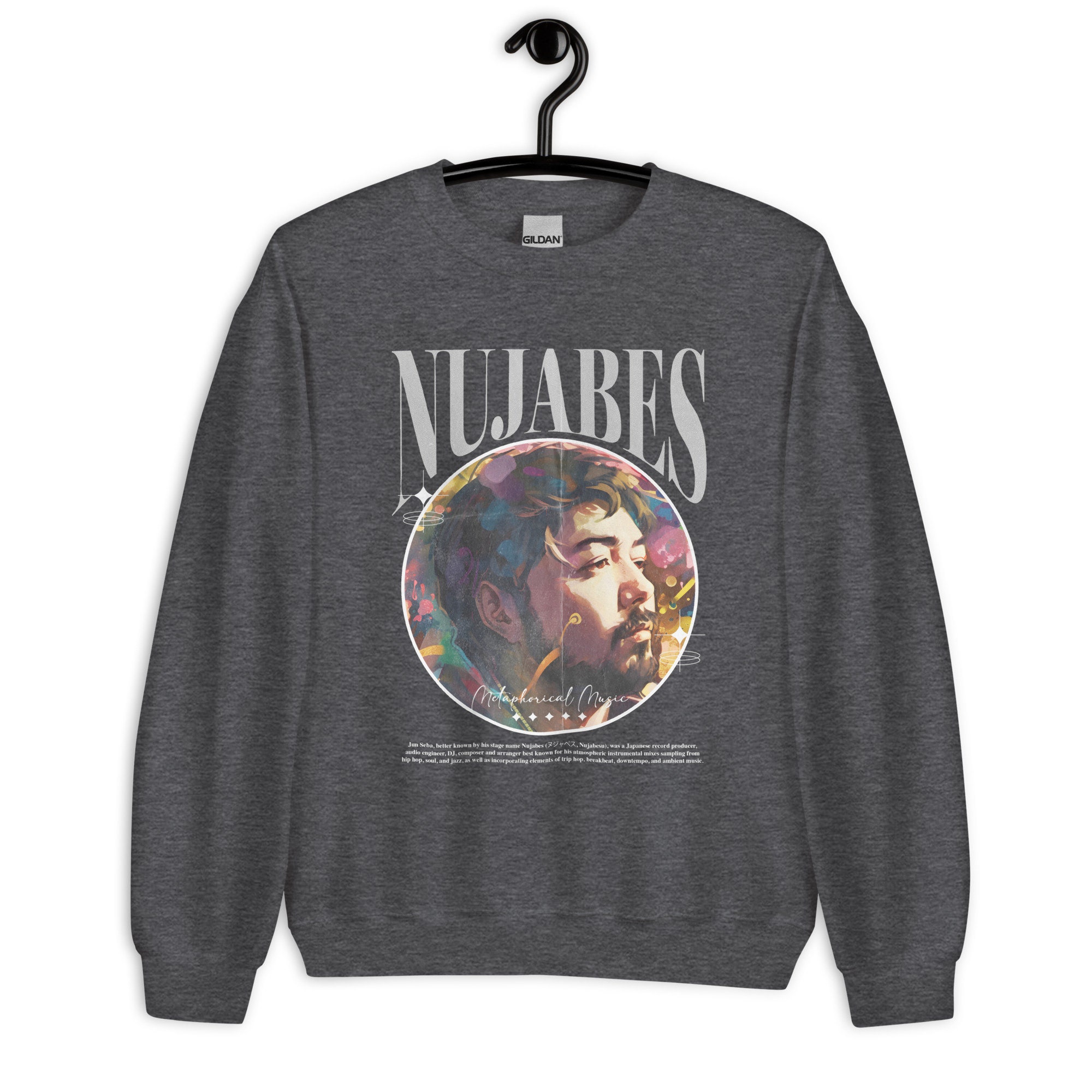 ミュージシャン nujabes PHORICAL MUSIC CREWNECK Nujabes Metaphorical Music Unisec Sweatshirt, Hip Hop, Lofi Hip