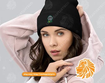 MF DOOM en mayúsculas, gorro con puños, cara de metal, Madvillain, J Dilla, Madlib, hip hop