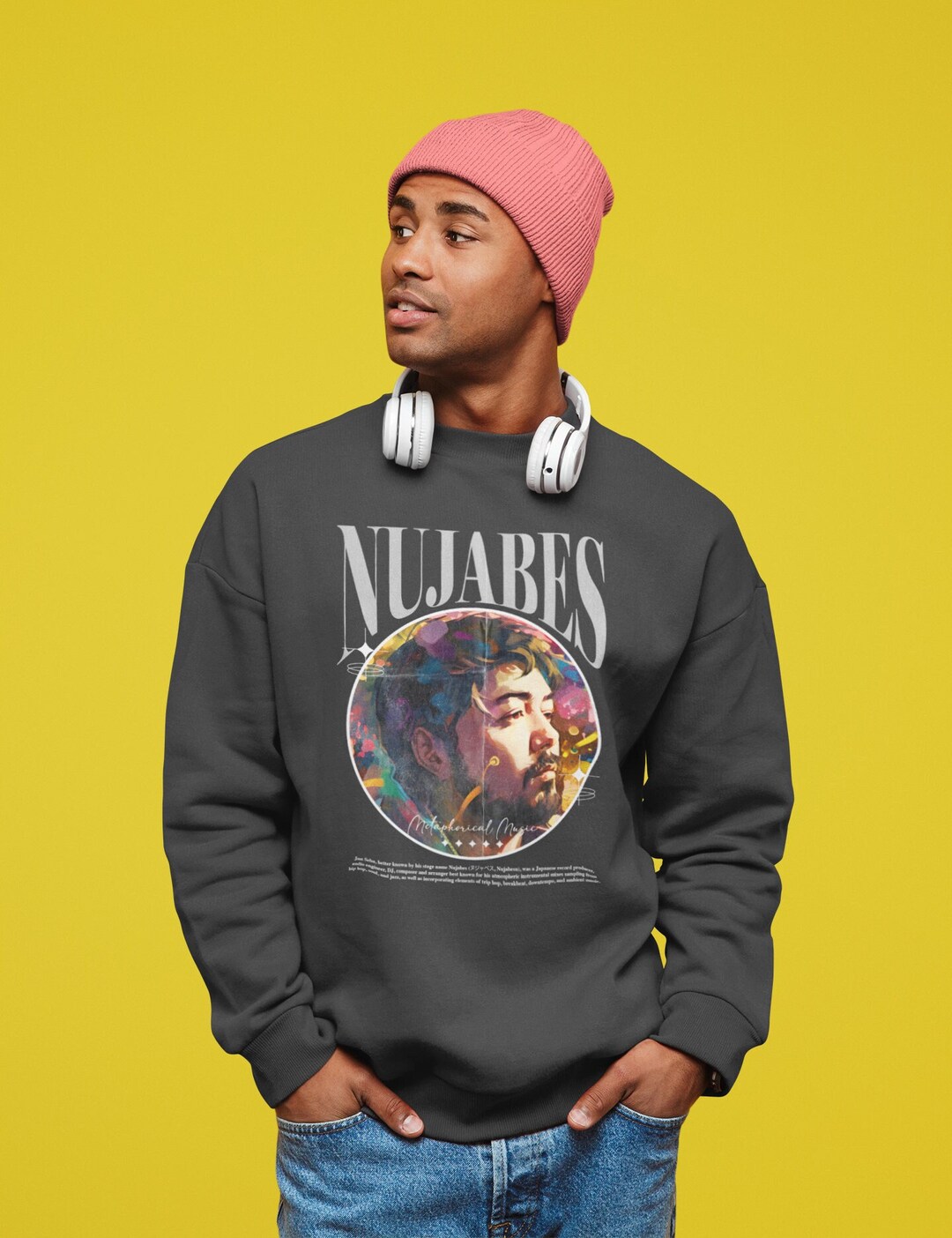 ミュージシャン nujabes PHORICAL MUSIC CREWNECK Nujabes Metaphorical Music Unisec Sweatshirt, Hip Hop, Lofi