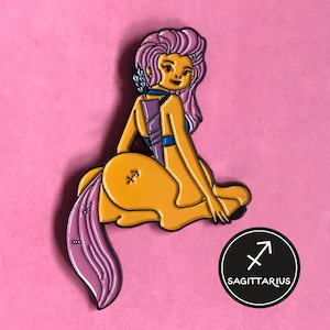 Pin de esmalte del Zodíaco Sagitario