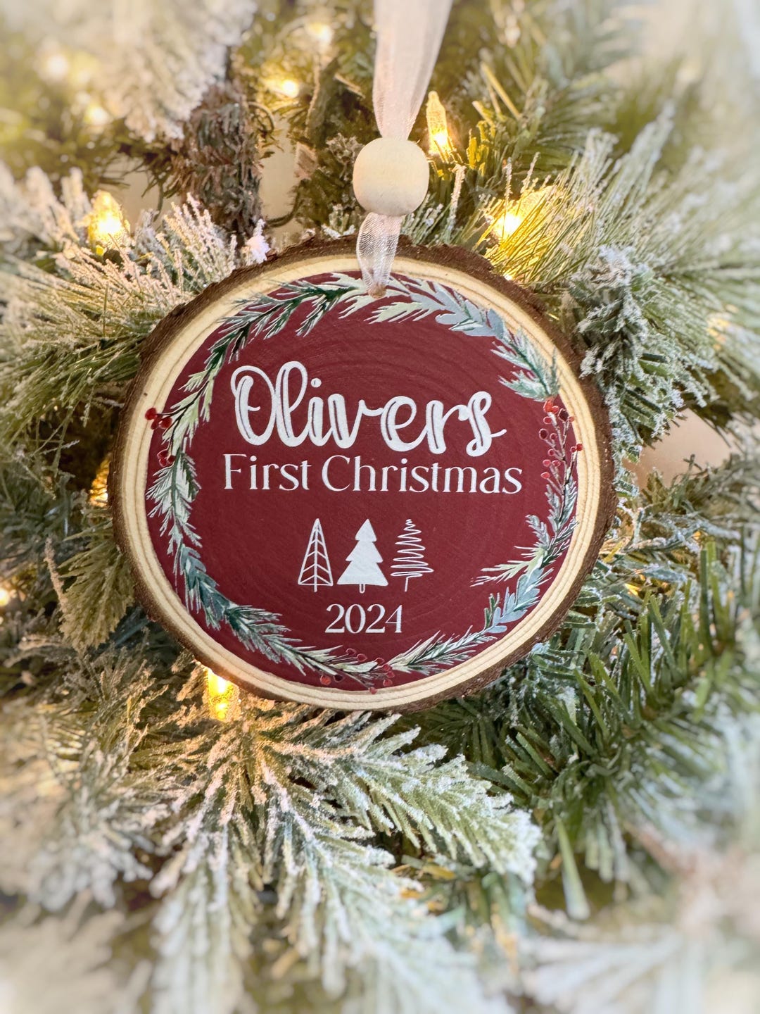 Personalized Baby's First Christmas Ornament Baby Gift Custom My 1st — free download