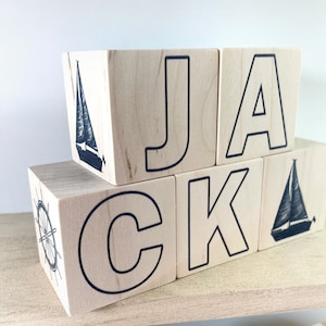 Custom Name Baby Gift for Nautical Themed Nursery - Anchor- Sailboat- Compass - Steer