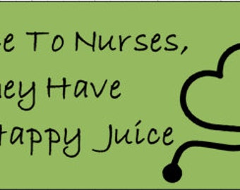 Be Nice to Nurses Bumper Sticker